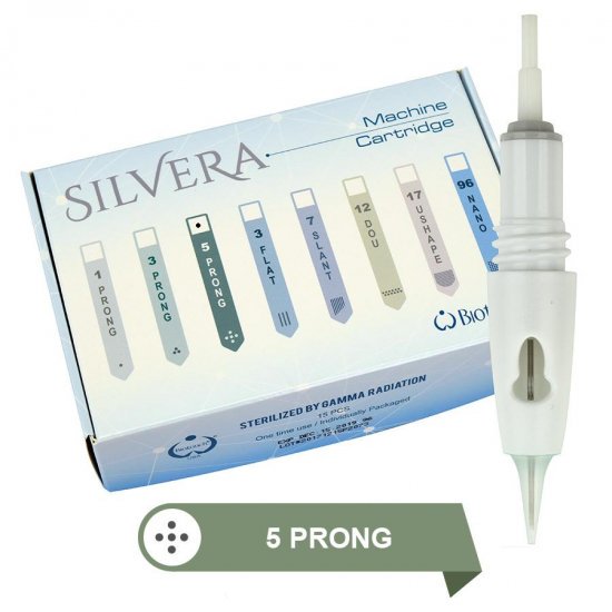 5 Prong Needle Round for Silvera Machine 15/Box